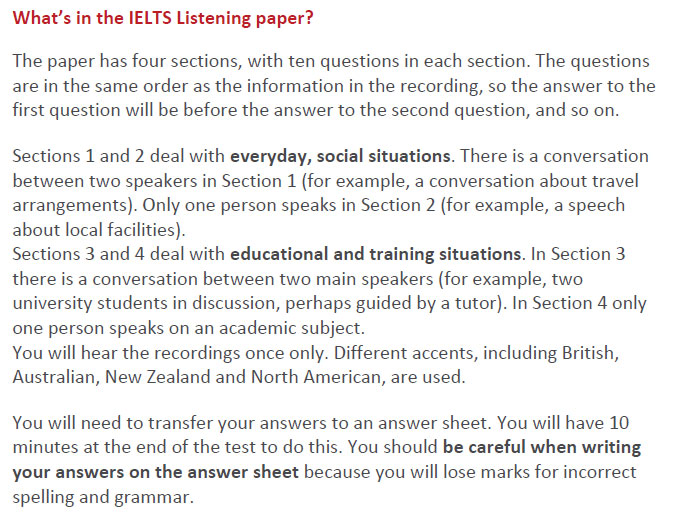 لیسنینگ آیلتس 1