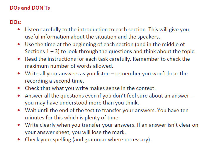 لیسنینگ آیلتس 1