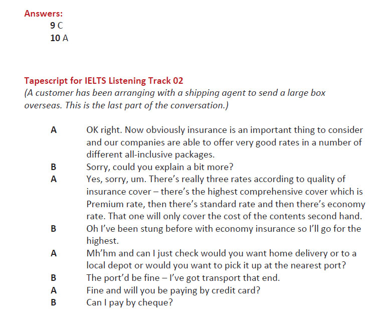 لیسنینگ آیلتس 9