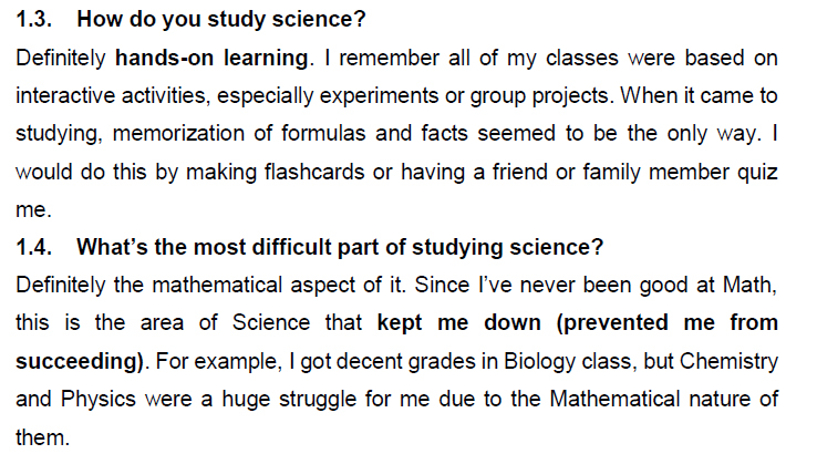 نمونه اسپیکینگ آیلتس science