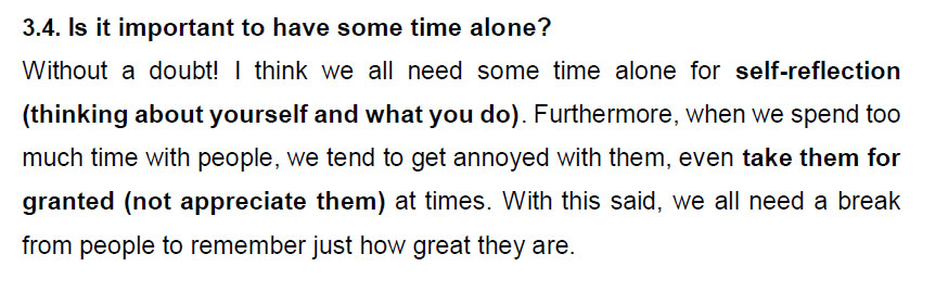 نمونه اسپیکینگ آیلتس alone