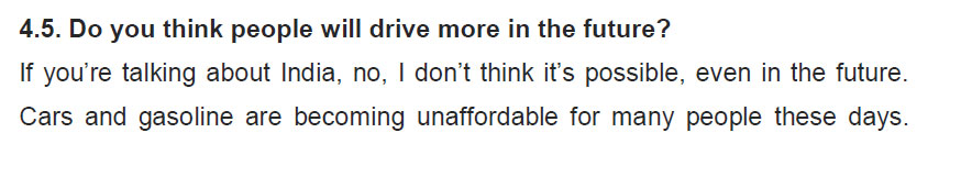 نمونه اسپیکینگ آیلتس transportation