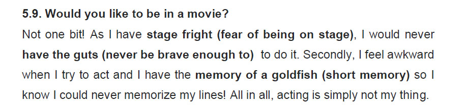 نمونه اسپیکینگ آیلتس films