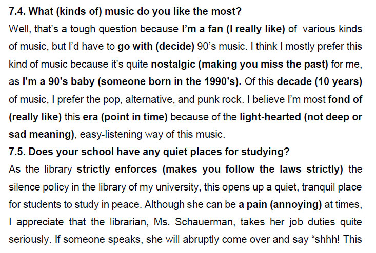 نمونه اسپیکینگ آیلتس sound/noise