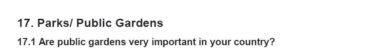 نمونه اسپیکینگ آیلتس public gardens