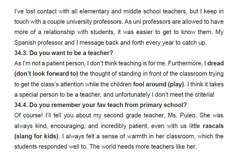 نمونه اسپیکینگ آیلتس teacher