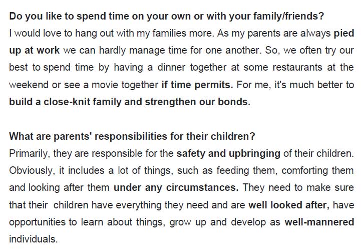 نمونه اسپیکینگ آیلتس 7